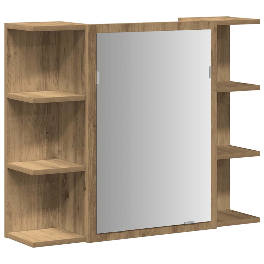 Bad-Spiegelschrank Artisan-Eiche 80x20,5x64cm Holzwerkstoff