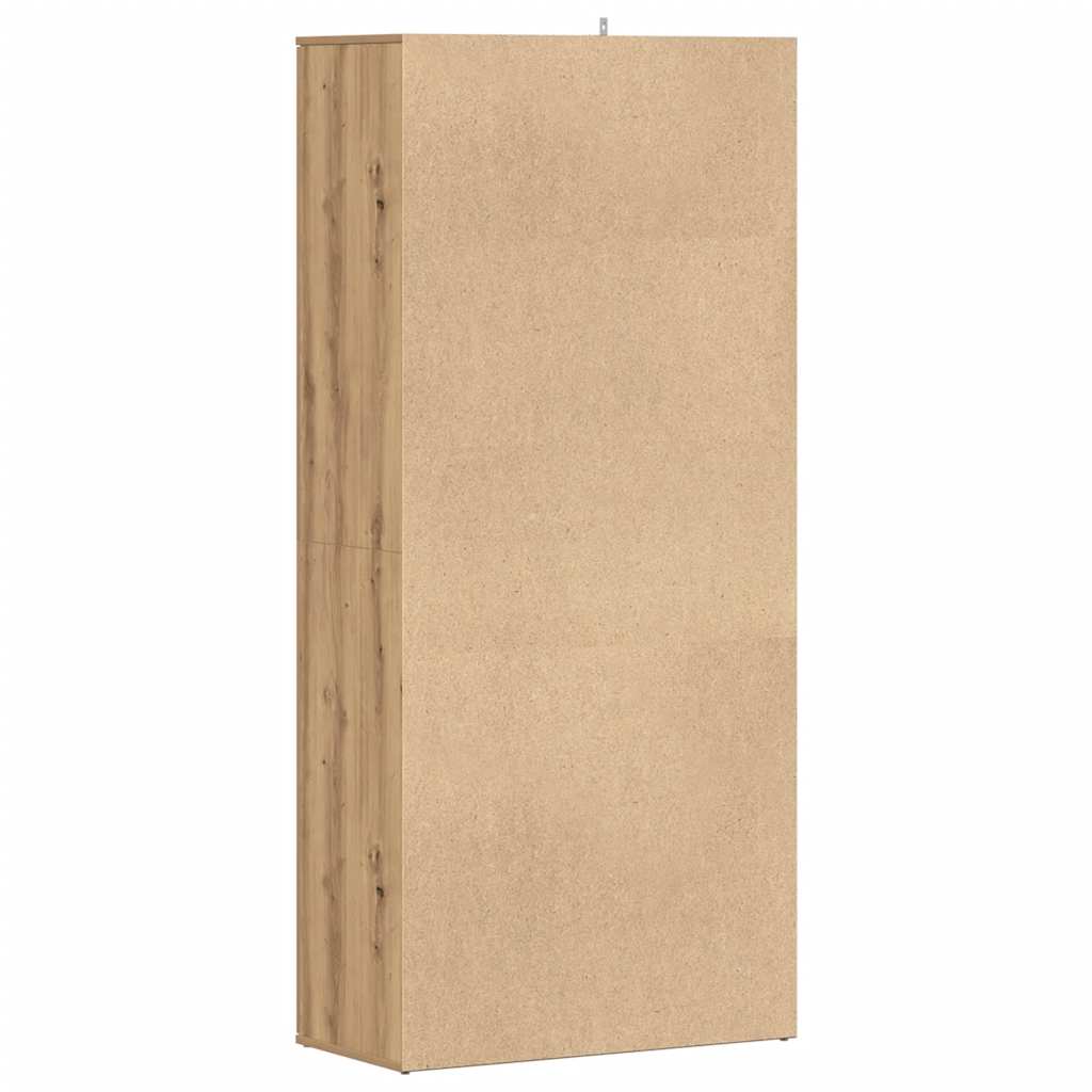 Schuhschrank Artisan-Eiche 80x39x178 cm Holzwerkstoff