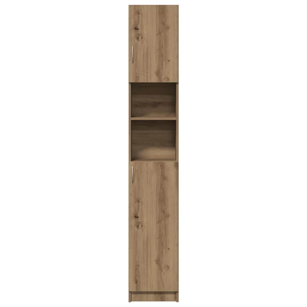 Badschrank Artisan-Eiche 32x25,5x190 cm Holzwerkstoff