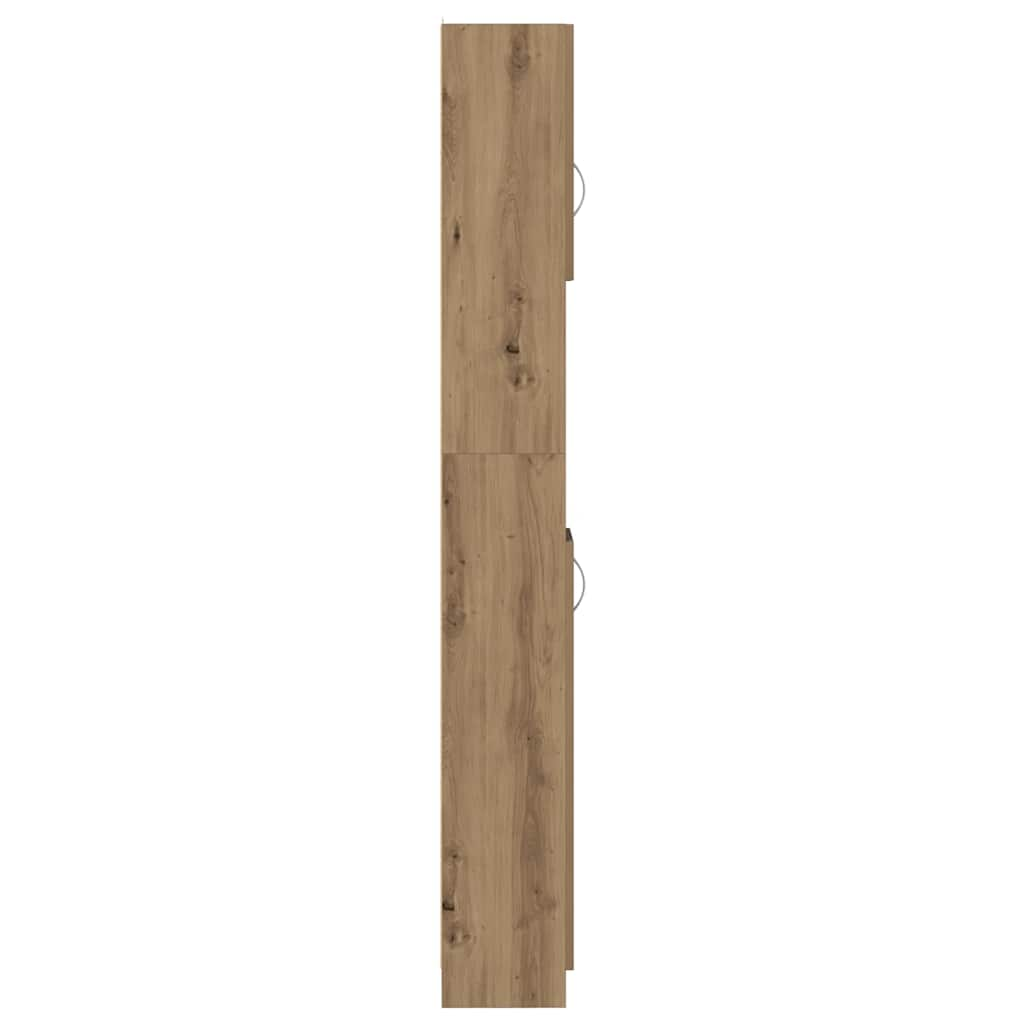 Badschrank Artisan-Eiche 32x25,5x190 cm Holzwerkstoff