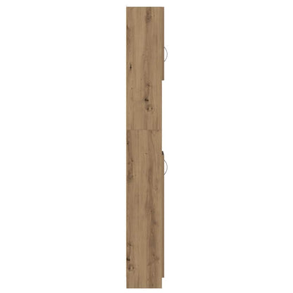 Badschrank Artisan-Eiche 32x25,5x190 cm Holzwerkstoff