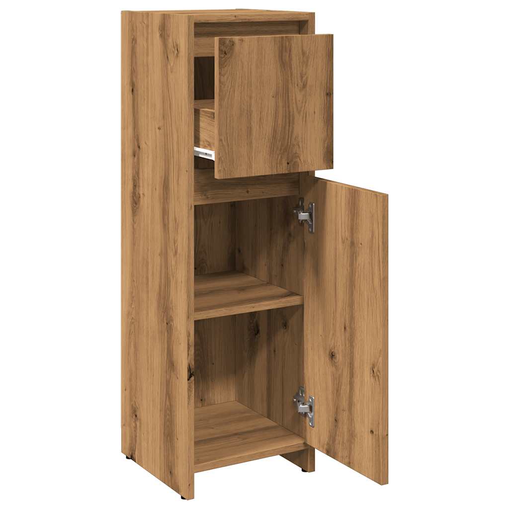 Badschrank Artisan-Eiche 30x30x95 cm Holzwerkstoff