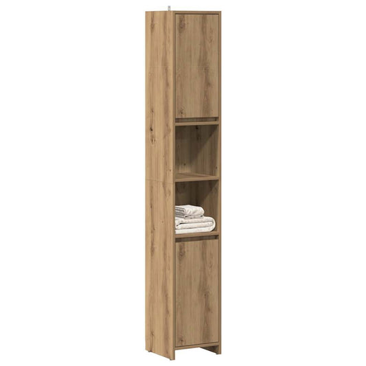 Badschrank Artisan-Eiche 30x30x183,5 cm Holzwerkstoff