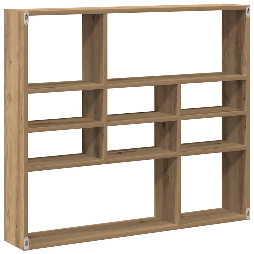 Wandregal Artisan-Eiche 90x16x78 cm Holzwerkstoff