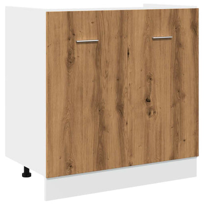 Spülenunterschrank Artisan-Eiche 80x46x81,5 cm Holzwerkstoff