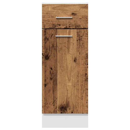 Schubunterschrank Altholz-Optik 30x46x81,5 cm Holzwerkstoff