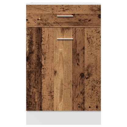 Schubunterschrank Altholz-Optik 50x46x81,5 cm Holzwerkstoff