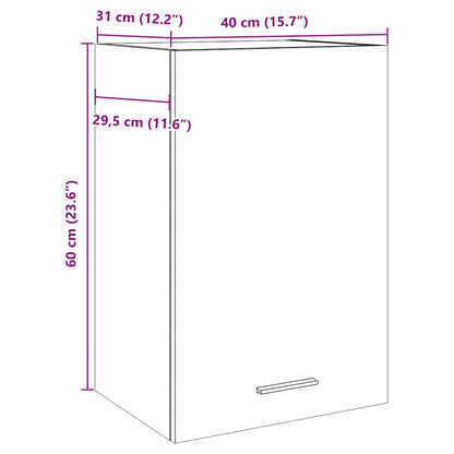 Hängeschrank Artisan-Eiche 40x31x60 cm Holzwerkstoff