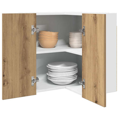 Eck-Hängeschrank Artisan-Eiche 57x57x60 cm Holzwerkstoff