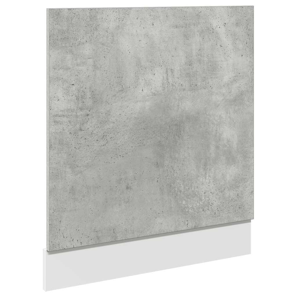 Geschirrspülerblende Betongrau 60x1,5x67 cm Holzwerkstoff