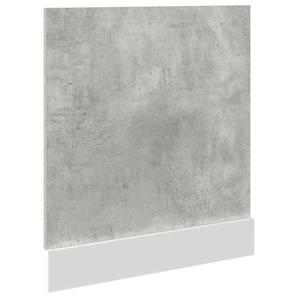 Geschirrspülerblende Betongrau 60x1,5x67 cm Holzwerkstoff