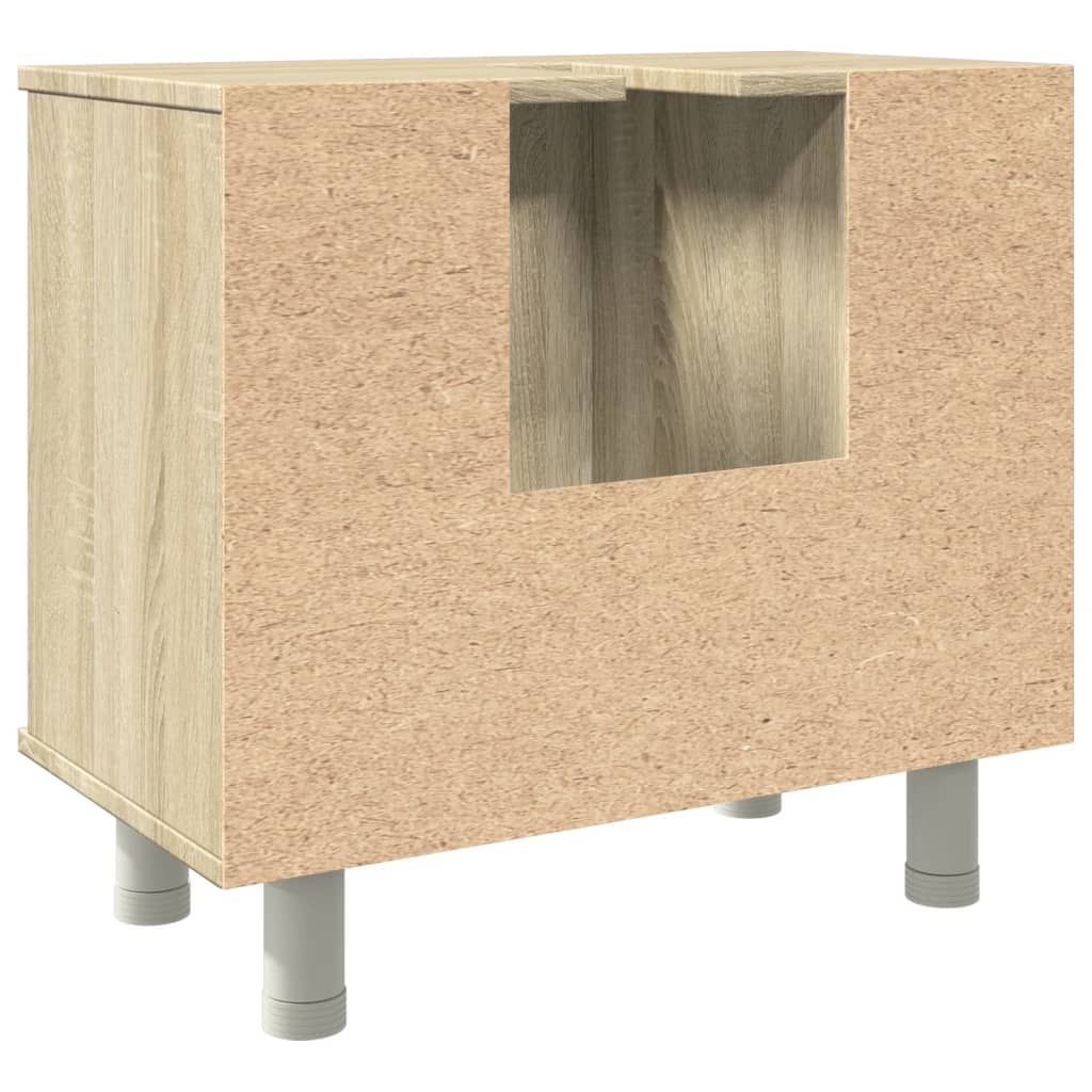 Badezimmerschrank Sonoma-Eiche 60x32x53,5 cm Holzwerkstoff