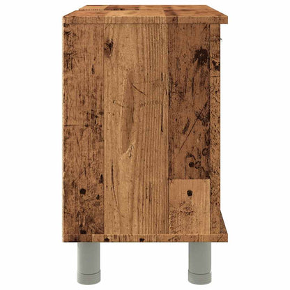 Badschrank Altholz-Optik 60x32x53,5 cm Holzwerkstoff