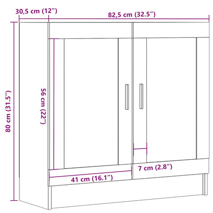 Bücherschrank Artisan-Eiche 82,5x30,5x80 cm Holzwerkstoff