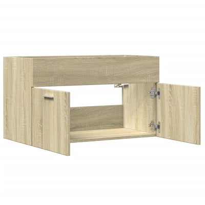 Waschbeckenunterschrank Sonoma-Eiche 80x38,5x46cm Holzwerkstoff