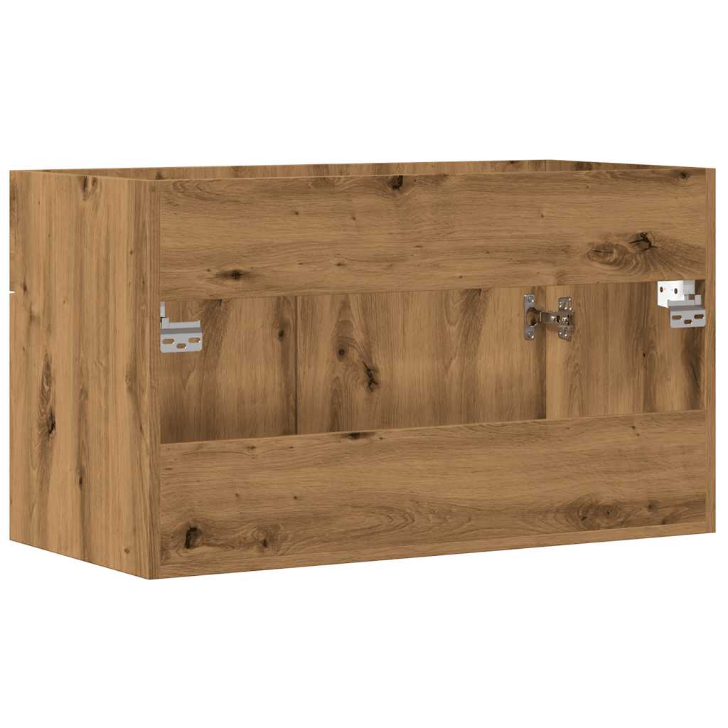 Waschbeckenunterschrank Artisan-Eiche 80x38,5x46 Holzwerkstoff