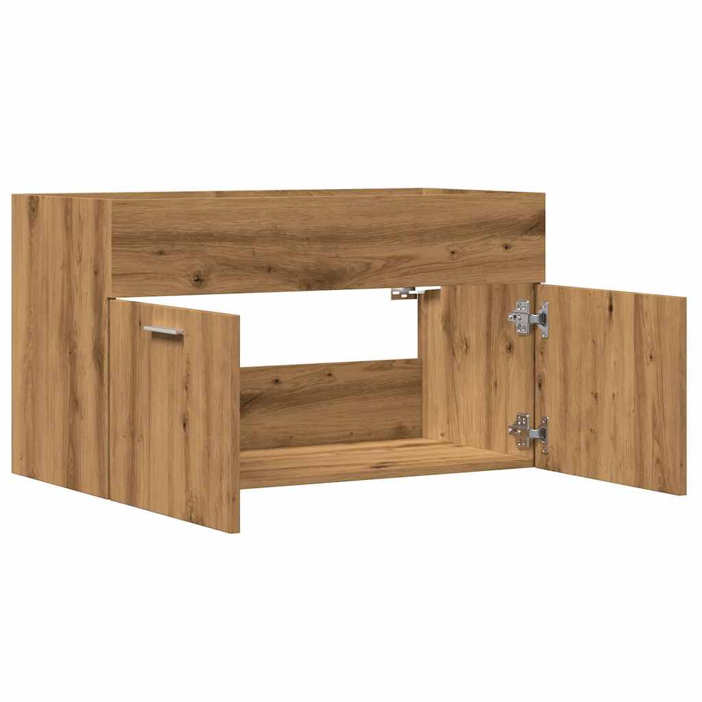 Waschbeckenunterschrank Artisan-Eiche 80x38,5x46 Holzwerkstoff