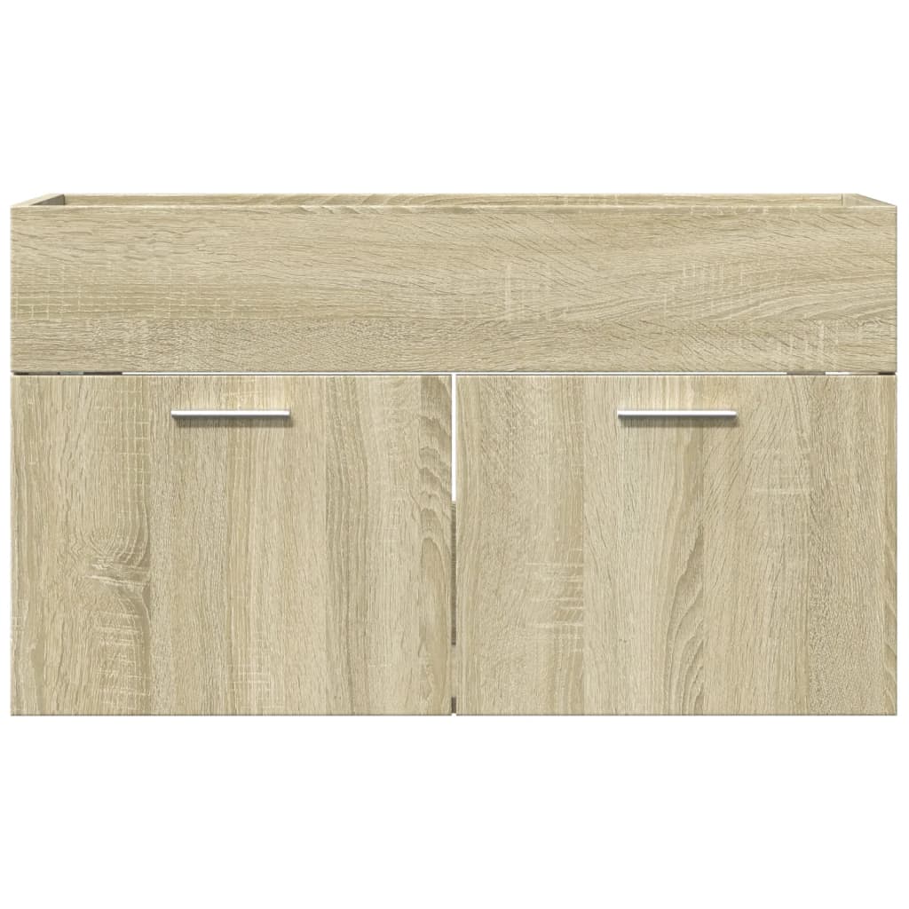 Waschbeckenunterschrank Sonoma-Eiche 90x38,5x46 Holzwerkstoff