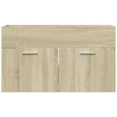 Waschbeckenunterschrank Sonoma-Eiche 90x38,5x46 Holzwerkstoff