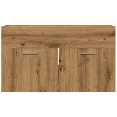 Waschbeckenunterschrank Artisan-Eiche 90x38,5x46 Holzwerkstoff