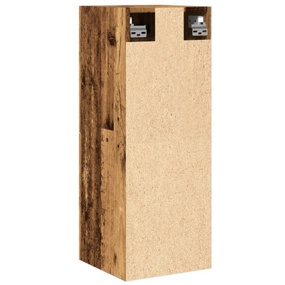 Bad-Hängeschrank Altholz-Optik 30x30x80 cm Holzwerkstoff