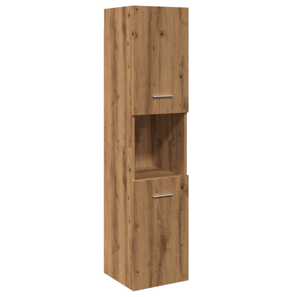 Bad-Hängeschrank Artisan-Eiche 30x30x130 cm Holzwerkstoff