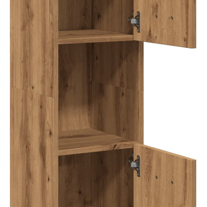 Bad-Hängeschrank Artisan-Eiche 30x30x130 cm Holzwerkstoff