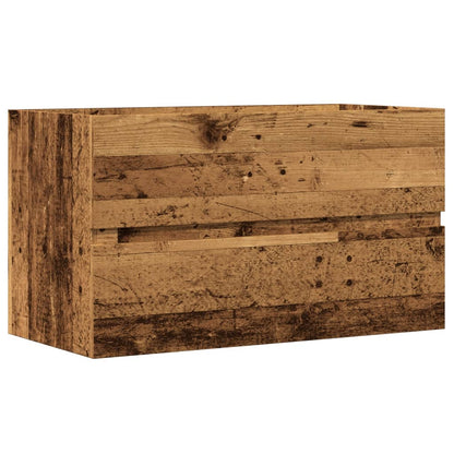 Bad-Hängeschrank Altholz-Optik 80x38,5x45 cm Holzwerkstoff