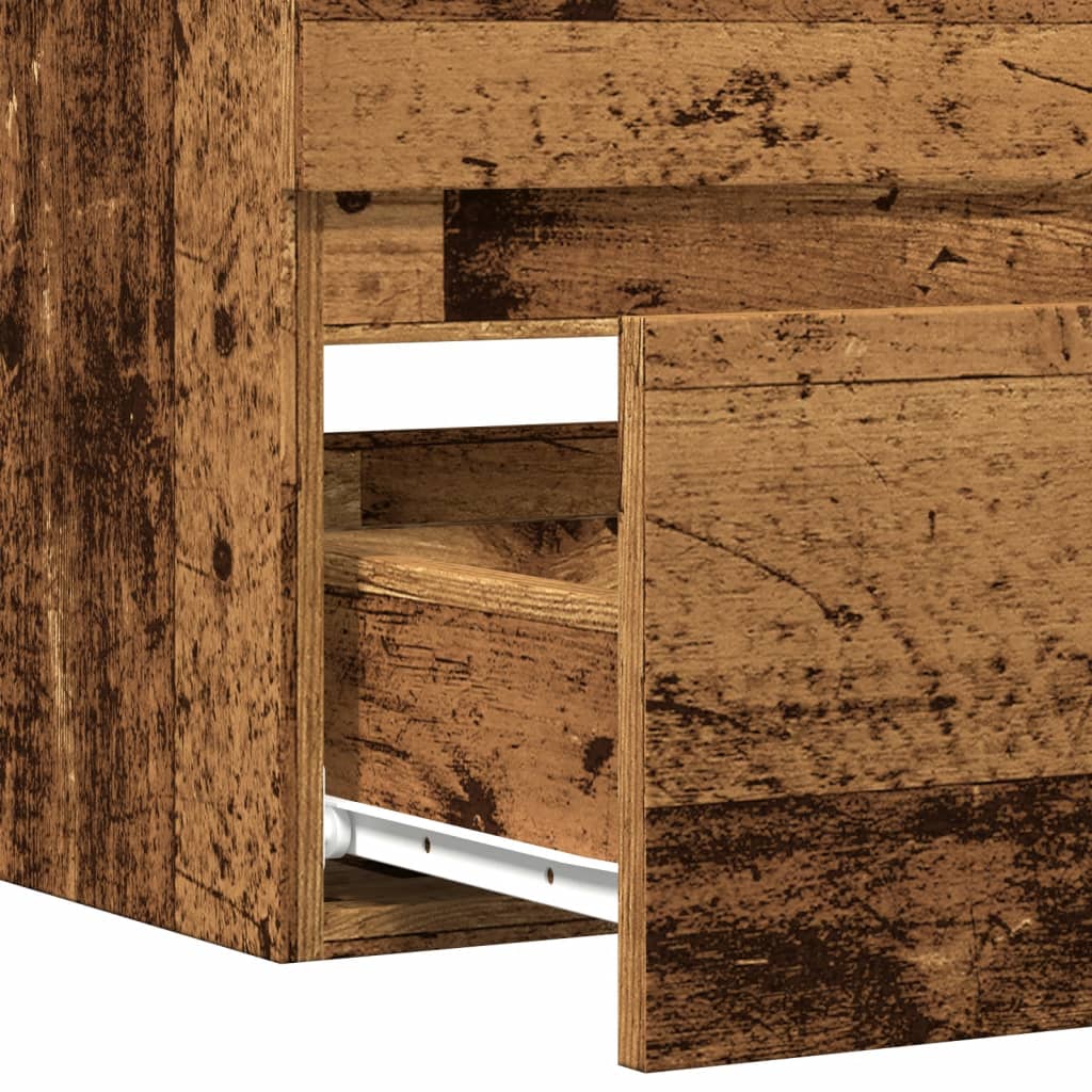 Bad-Hängeschrank Altholz-Optik 80x38,5x45 cm Holzwerkstoff