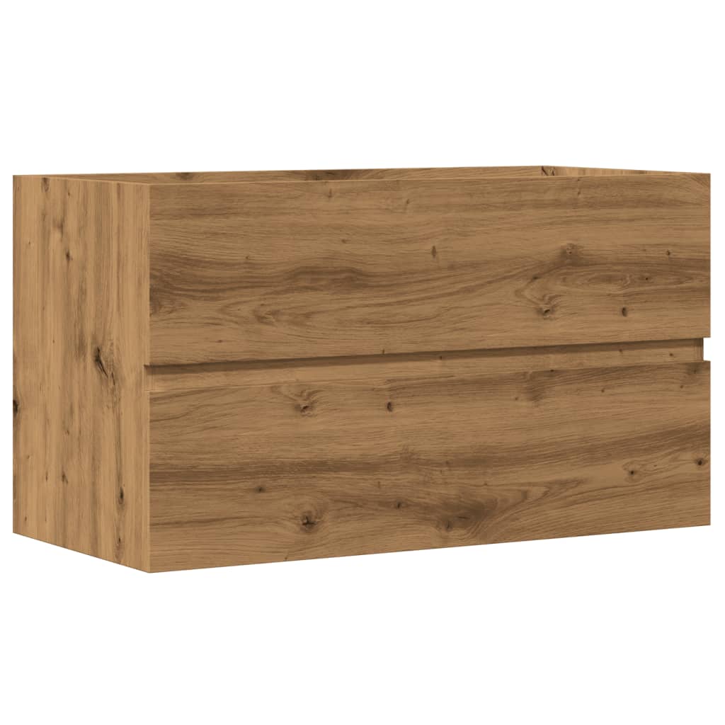 Bad-Hängeschrank Artisan-Eiche 80x38,5x45 cm Holzwerkstoff