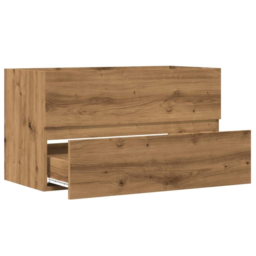 Bad-Hängeschrank Artisan-Eiche 80x38,5x45 cm Holzwerkstoff