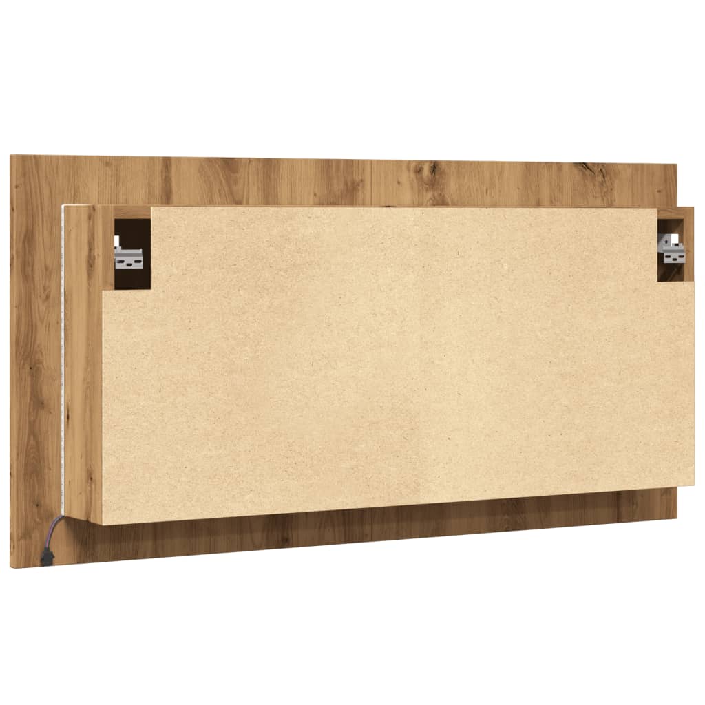 LED-Spiegelschrank Artisan-Eiche 90x12x45 cm Holzwerkstoff