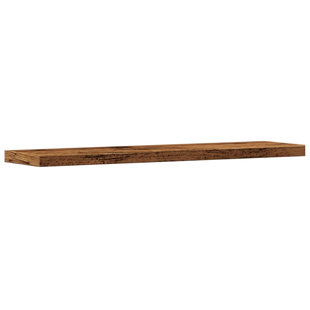 Wandregale 4 Stk. Altholz-Optik 40x10x1,5 cm Holzwerkstoff