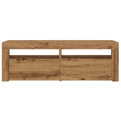 TV-Schrank mit LED Artisan-Eiche 120x35x40 cm Holzwerkstoff