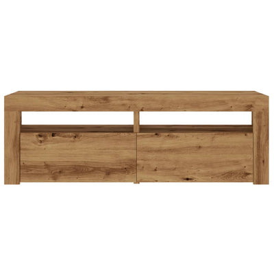 TV-Schrank mit LED Artisan-Eiche 120x35x40 cm Holzwerkstoff