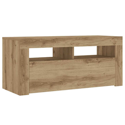 TV-Schrank mit LED-Leuchten Artisan-Eiche 90x35x40 cm