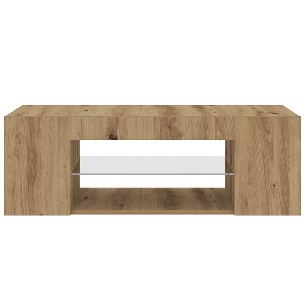 TV-Schrank mit LED-Leuchten Artisan-Eiche 90x39x30 cm