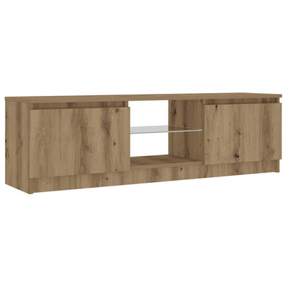 TV-Schrank mit LED-Leuchten Artisan-Eiche 120x30x36 cm