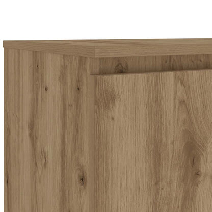 TV-Schrank mit LED-Leuchten Artisan-Eiche 140x40x35,5 cm