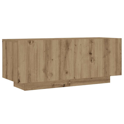 TV-Schrank mit LED-Leuchten Artisan-Eiche 100x35x40 cm