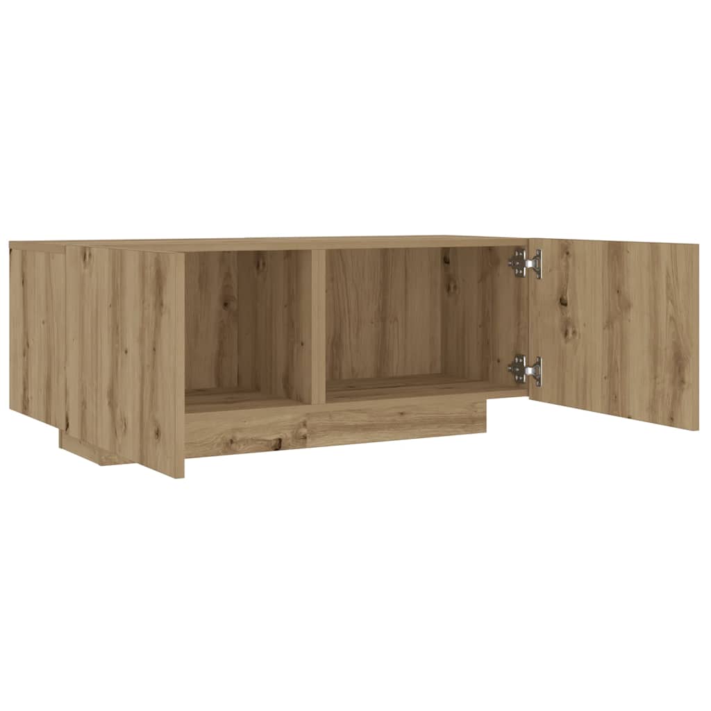 TV-Schrank mit LED-Leuchten Artisan-Eiche 100x35x40 cm