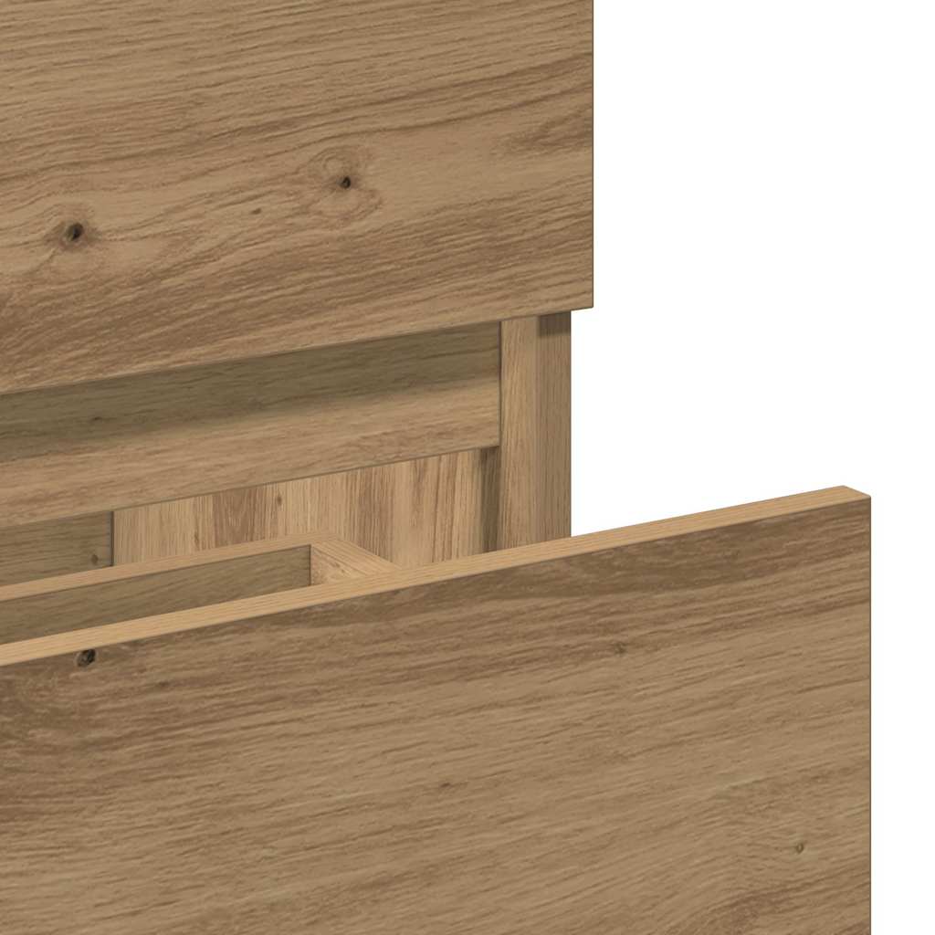 Badschrank mit Spiegel Artisan-Eiche Holzwerkstoff