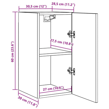 TV-Schrank Altholz-Optik 30,5x30x60 cm Holzwerkstoff