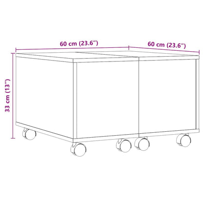 Couchtisch Artisan-Eiche 60x60x38 cm Holzwerkstoff