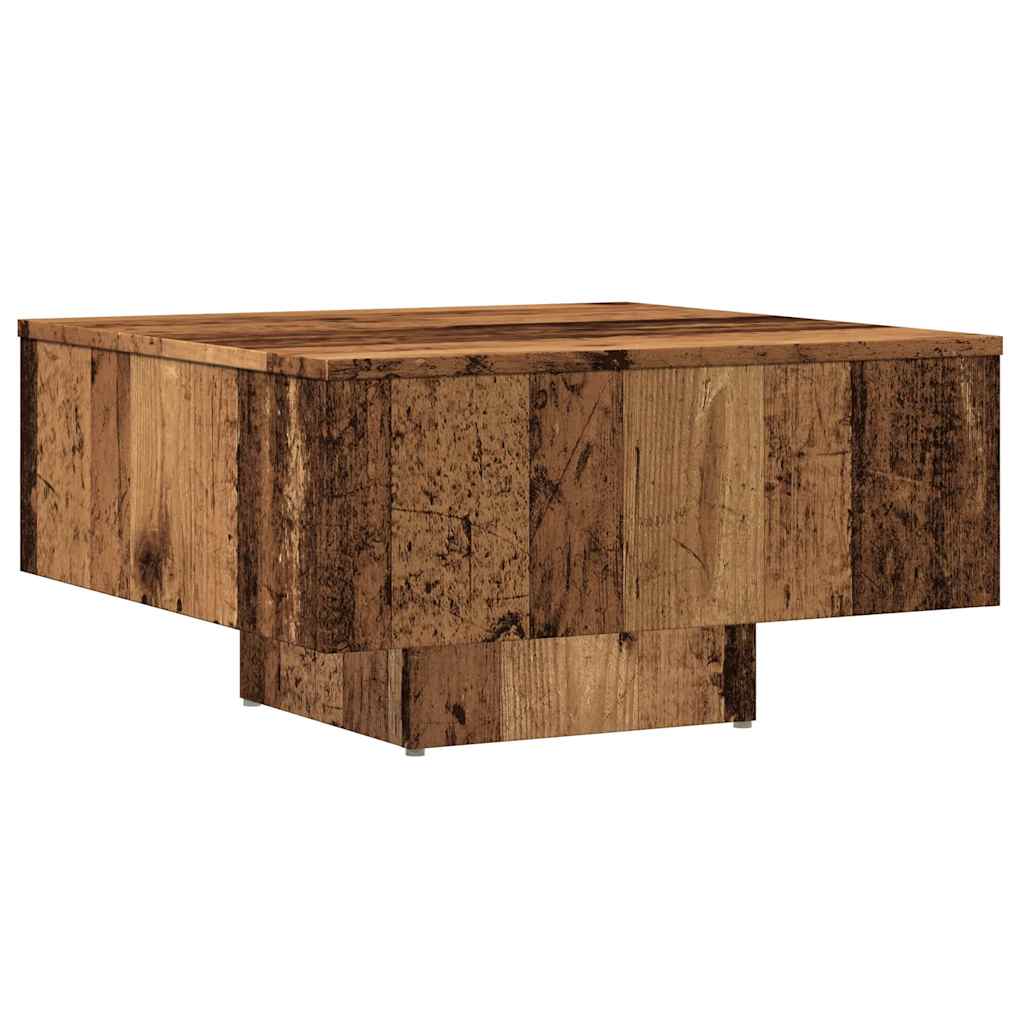 Couchtisch Altholz-Optik 60x60x31,5 cm Holzwerkstoff