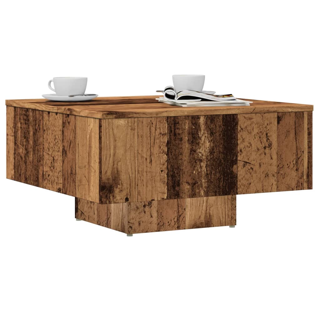 Couchtisch Altholz-Optik 60x60x31,5 cm Holzwerkstoff