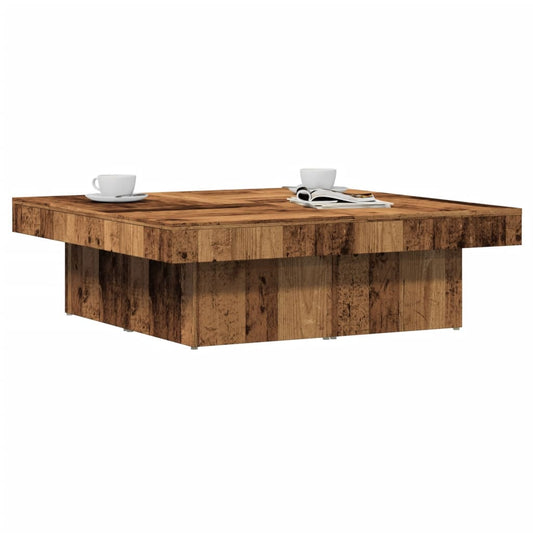 Couchtisch Altholz-Optik 90x90x28 cm Holzwerkstoff