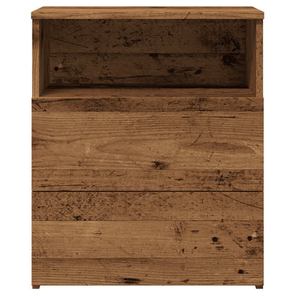 Nachttische 2 Stk. Altholz-Optik 50x32x60 cm Holzwerkstoff