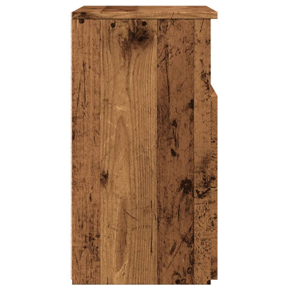 Nachttische 2 Stk. Altholz-Optik 50x32x60 cm Holzwerkstoff