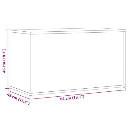 Aufbewahrungstruhe Altholz-Optik 84x42x46 cm Holzwerkstoff